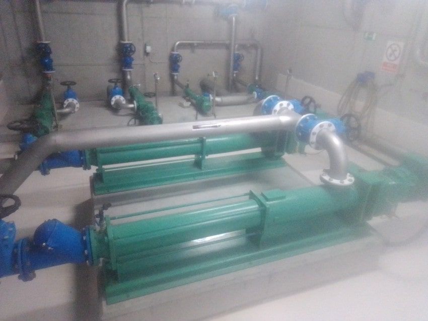 Stator Inoxcaucho en bomba de aguas residuales