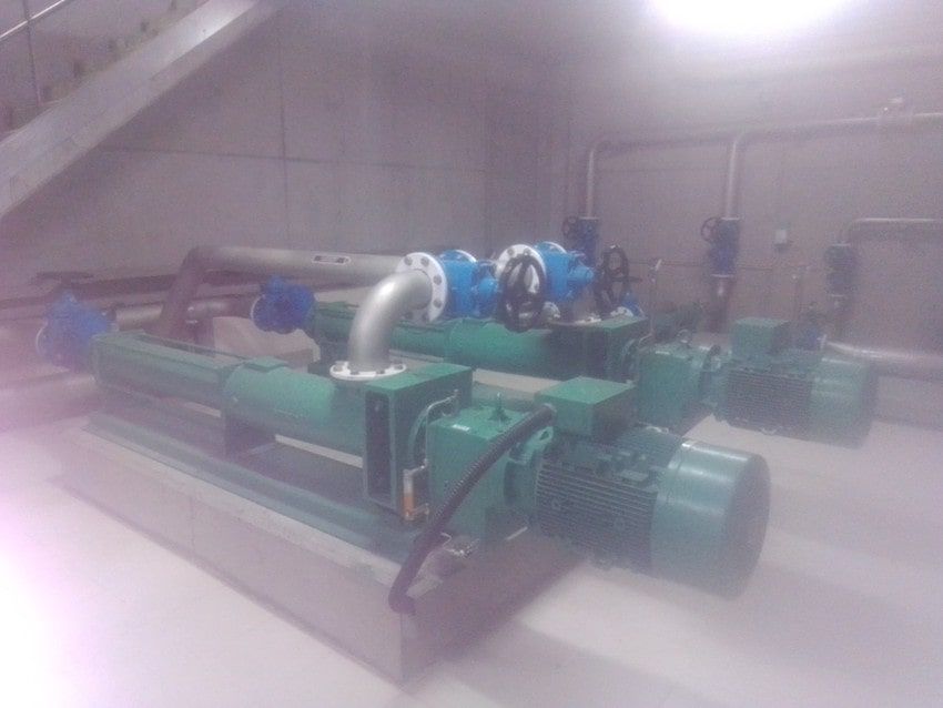 Stator Inoxcaucho en bomba de aguas residuales