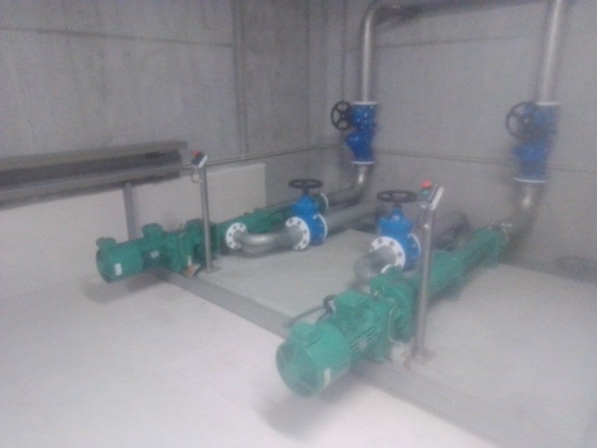 Stator Inoxcaucho en bomba de aguas residuales