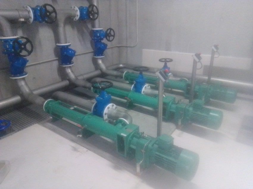 Stator Inoxcaucho en bomba de aguas residuales