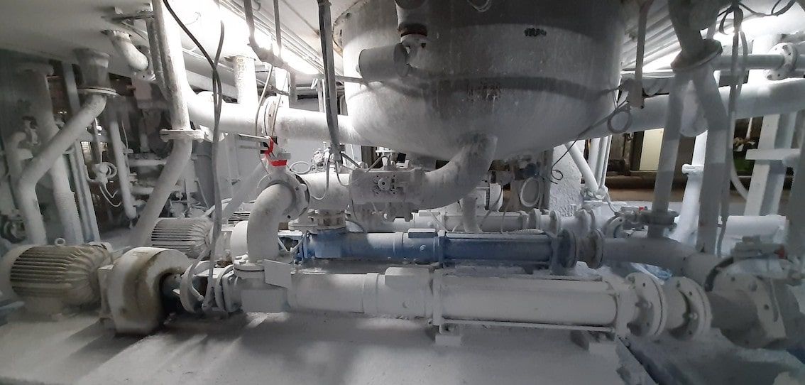 Stator Inoxcaucho en industria papelera